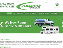 Tablet Screenshot of americanportablesinc.com